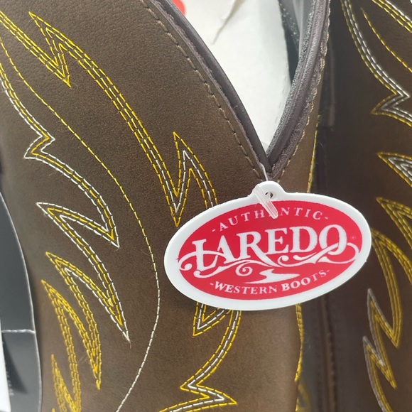 LAREDO Ladies Kadi Distressed Brown Cowboy Boots 5742 Western - Picture 2 of 16